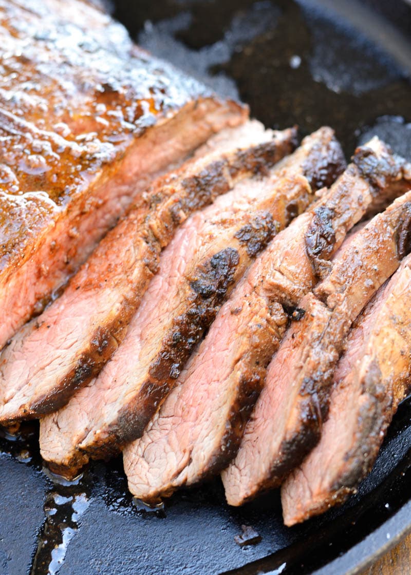 Pan Seared Flank Steak - Tastes of Homemade