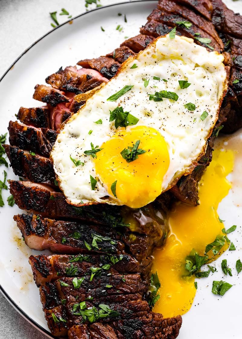 Breakfast Steak and Eggs Skillet - One Pan Recipe