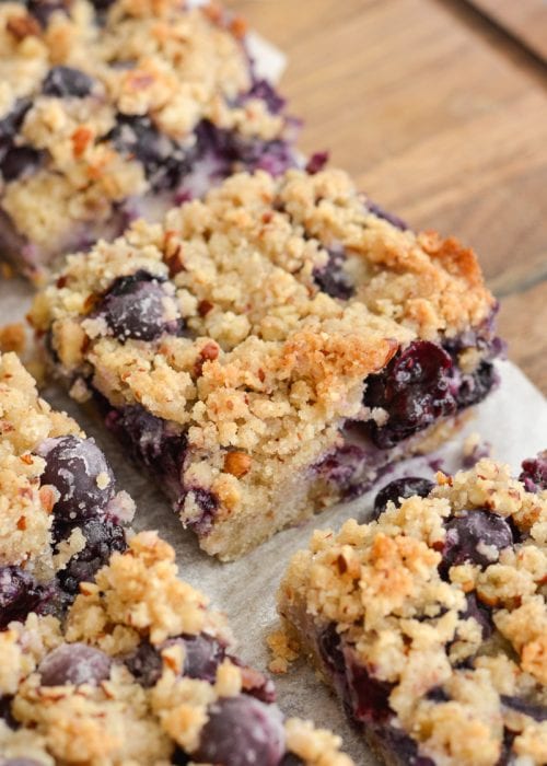 Healthier Blueberry Bars Recipe (Low-Carb!) - Maebells