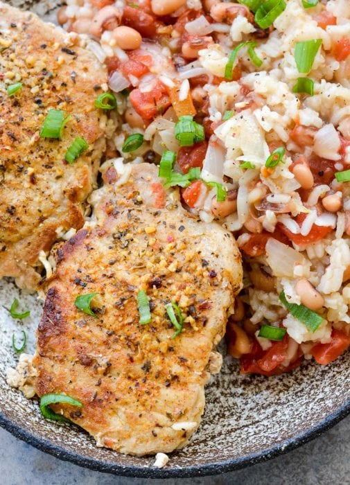 One-Pan Pork Chops and Rice Recipe (So Easy!) - Maebells