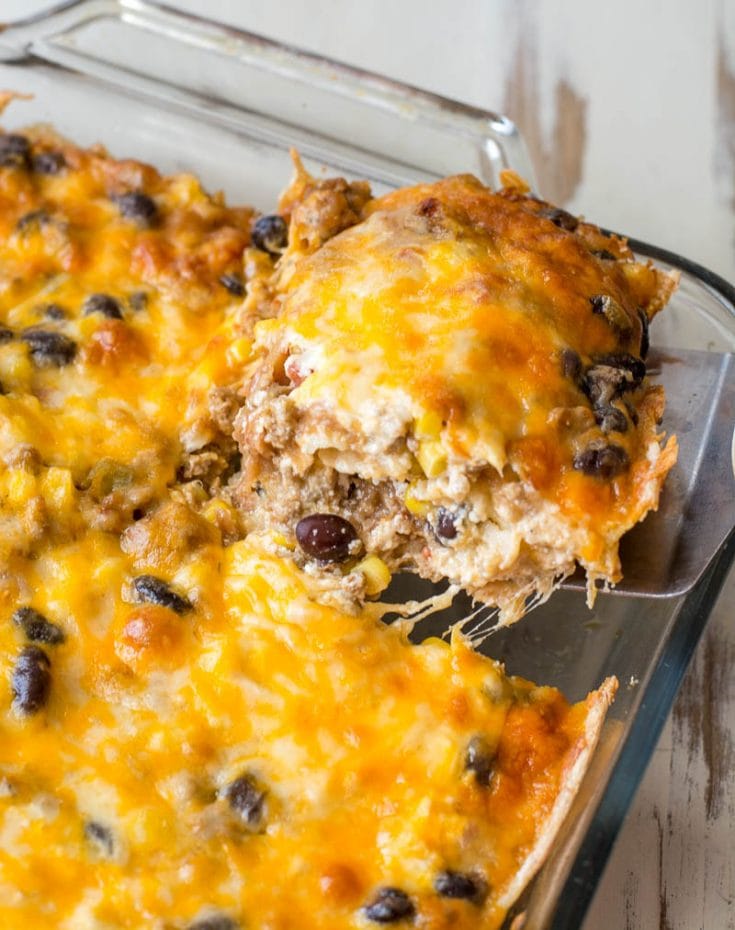 Mexican Taco Lasagna Recipe (So Easy!) - Maebells