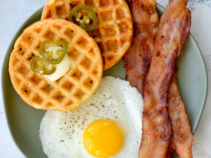 Waffles With Fried Eggs And Bacon Weekender Tote Bag by