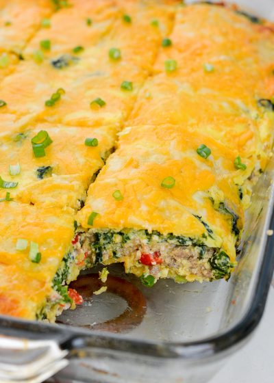 Overnight Egg Casserole Recipe (with Sausage & Cheese!) - Maebells