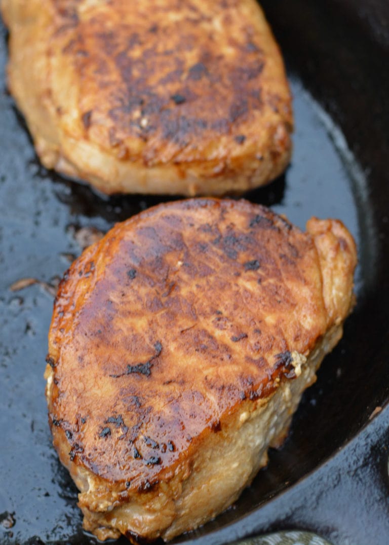 Asian Pork Chops with Sesame Broccoli (one pan + keto) - Maebells