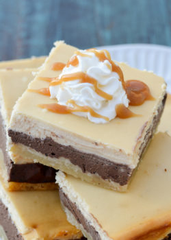 Keto Caramel Mocha Cheesecake Bars - Maebells