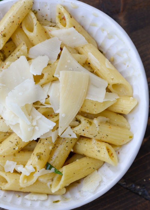 One-Pan Penne Pesto Pasta Recipe - Maebells