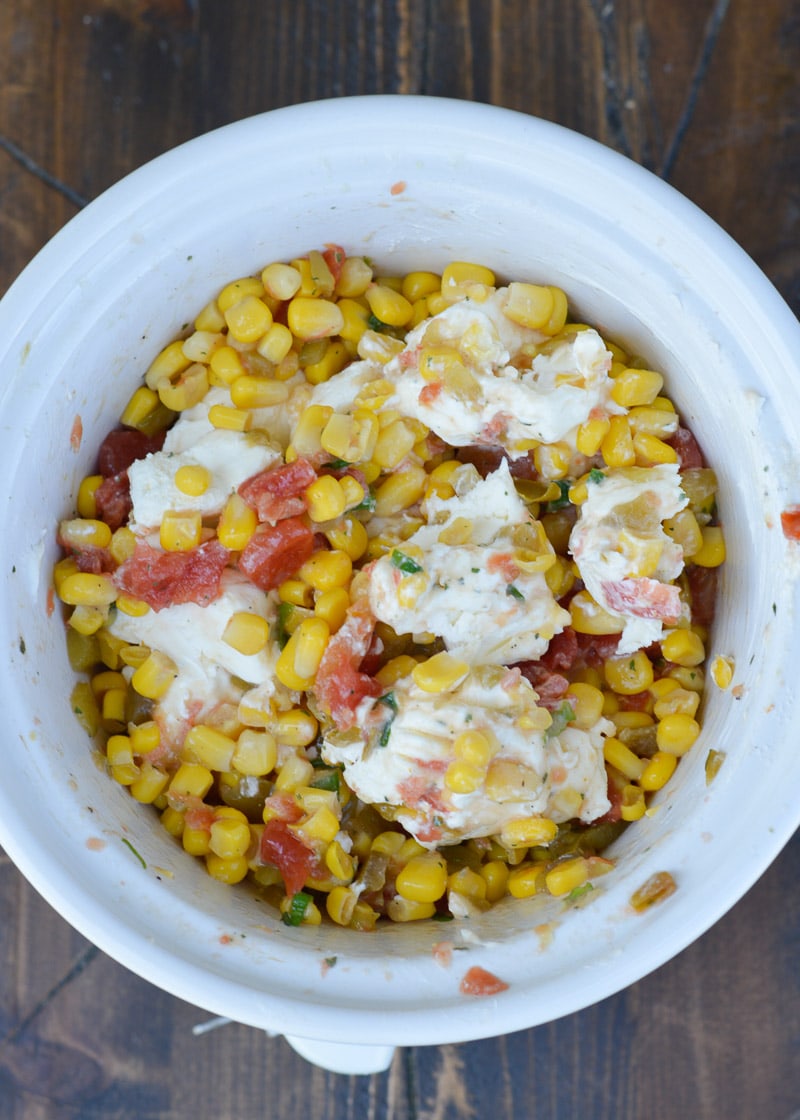 Crock Pot Creamy Corn Dip - As For Me and My Homestead