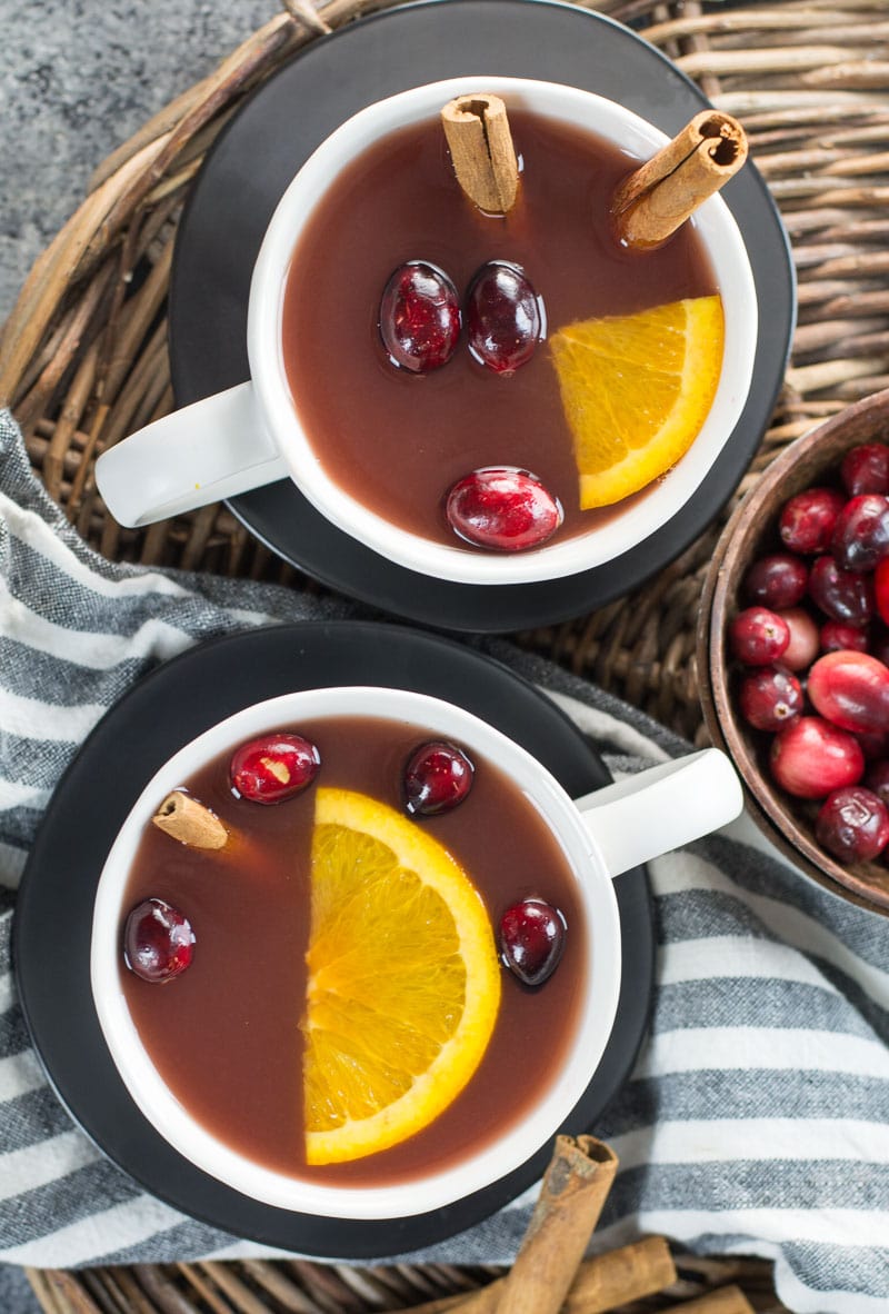 THE BEST Easy Hot Cranberry Tea Recipe