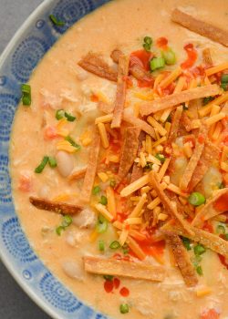 Slow Cooker Buffalo Chicken Chili - Maebells