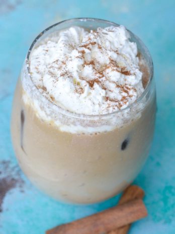 Skip Starbucks and make your own Iced Vanilla Chai Latte at home! This simple drink is so easy to make, and oh so refreshing! 