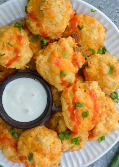 Cheesy Buffalo Chicken Bites (keto + low carb) - Maebells