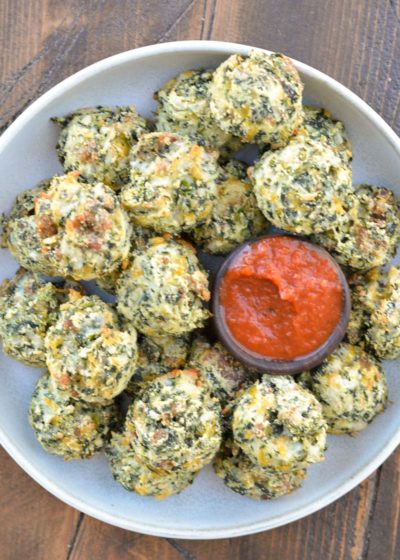 Spinach and Cheese Bites (keto + low carb) - Maebells