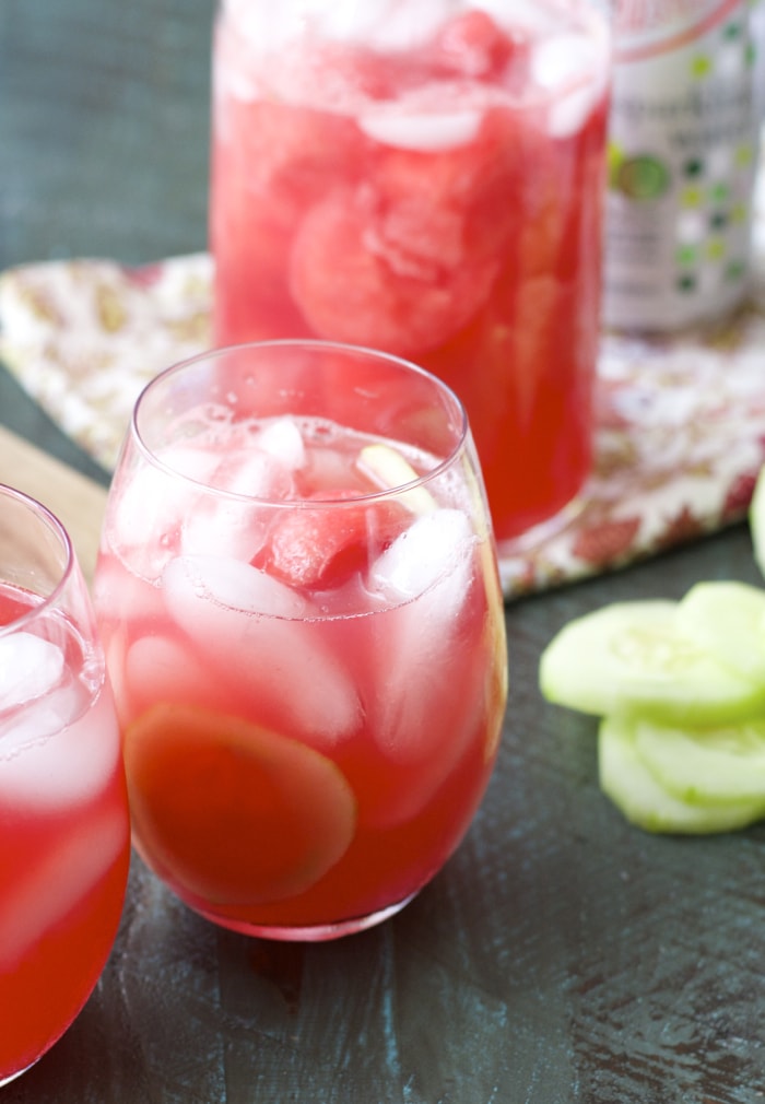 Sparkling Watermelon Cucumber Coolers - Maebells