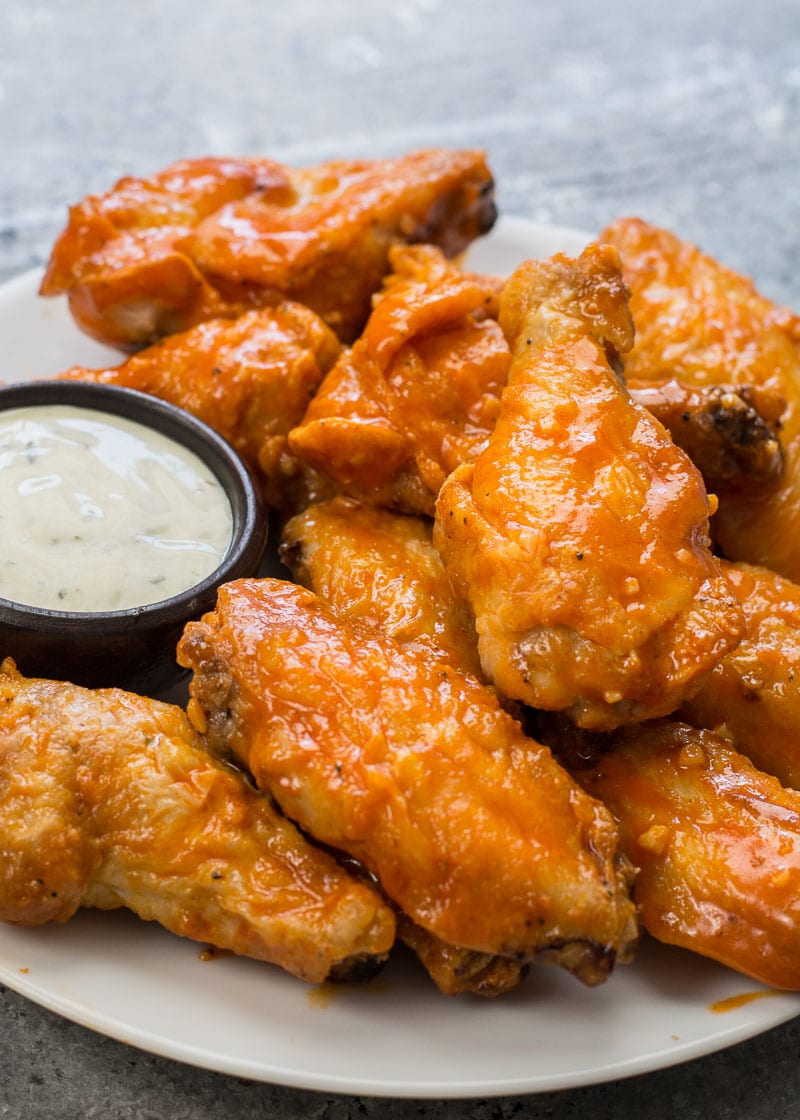 Baked Buffalo Wings (keto + low carb) - Maebells