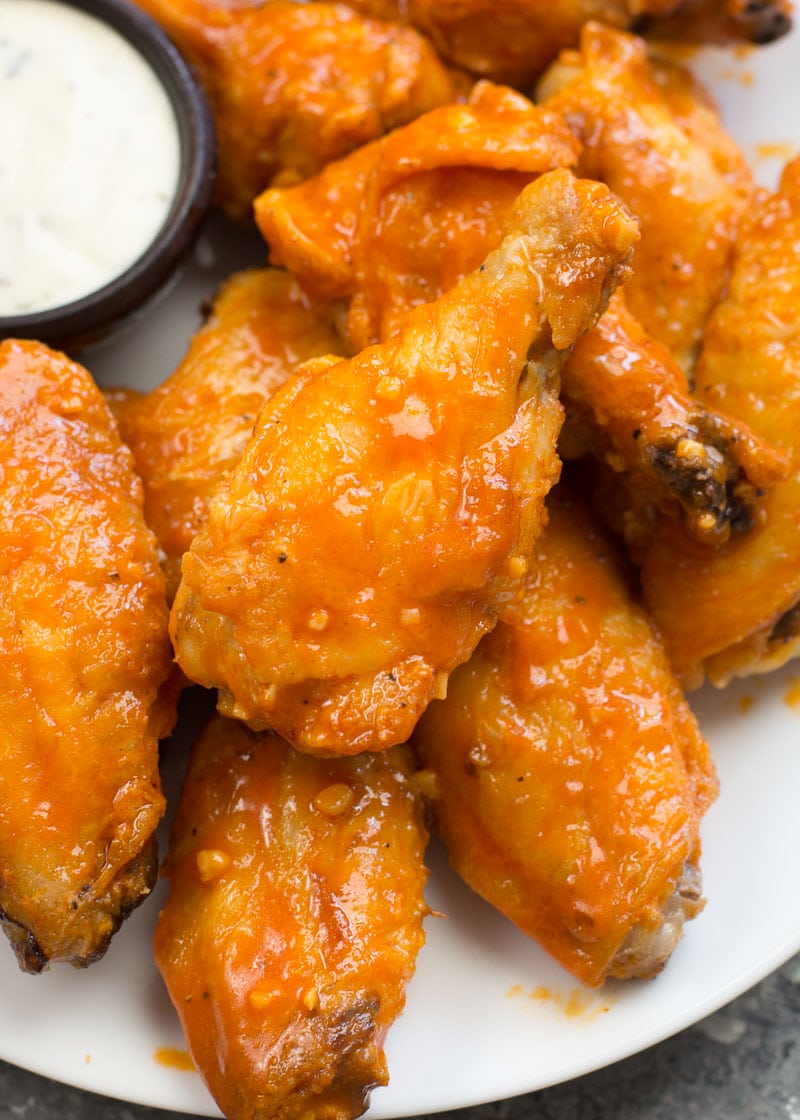 Baked Buffalo Wings (keto + low carb) - Maebells