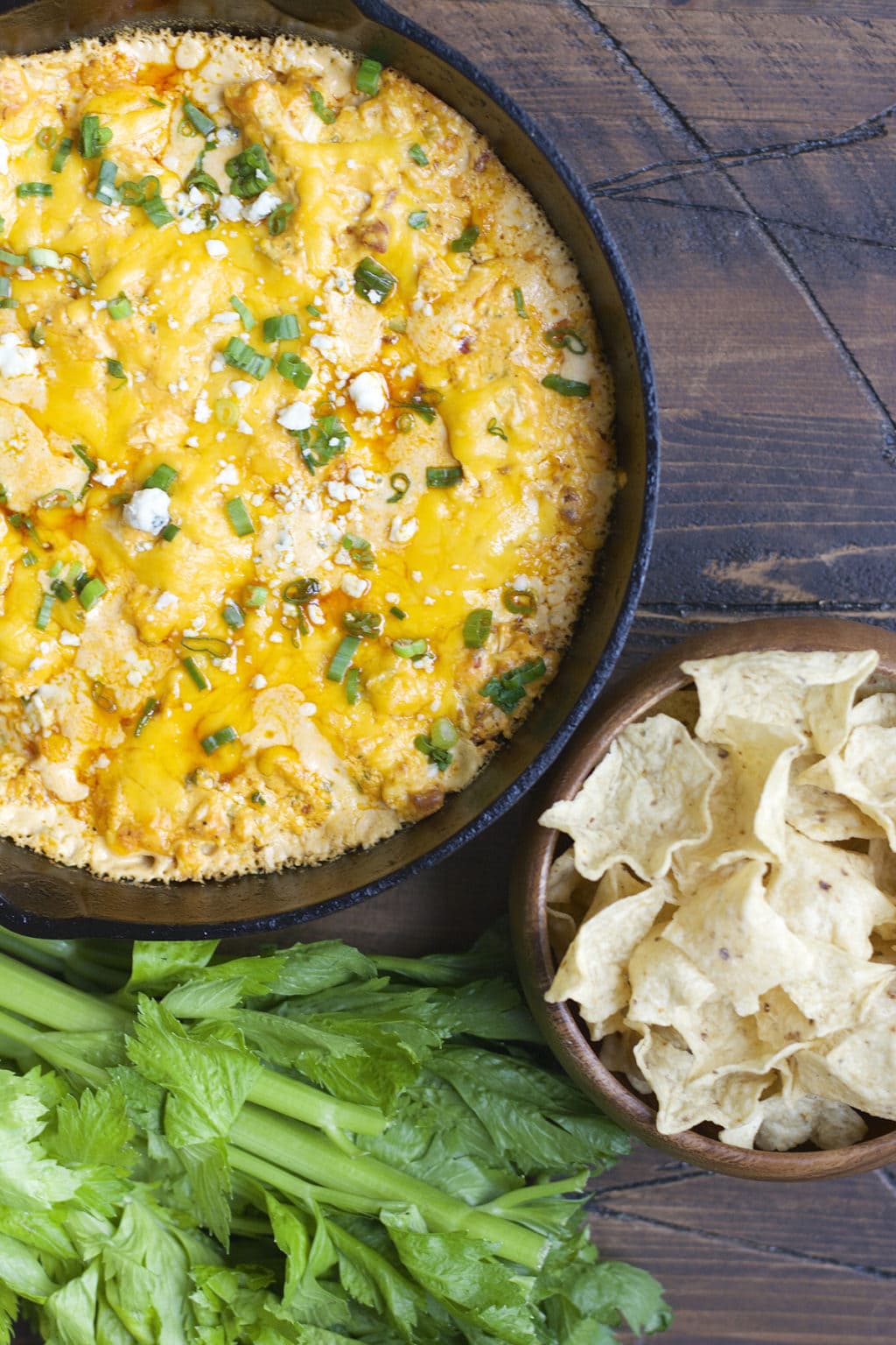 Blue Cheese Buffalo Chicken Dip (low carb) - Maebells