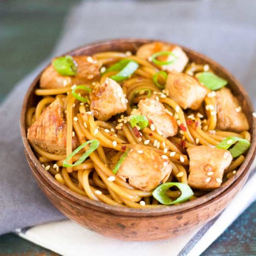 Sesame Chicken Lo Mein - Maebells