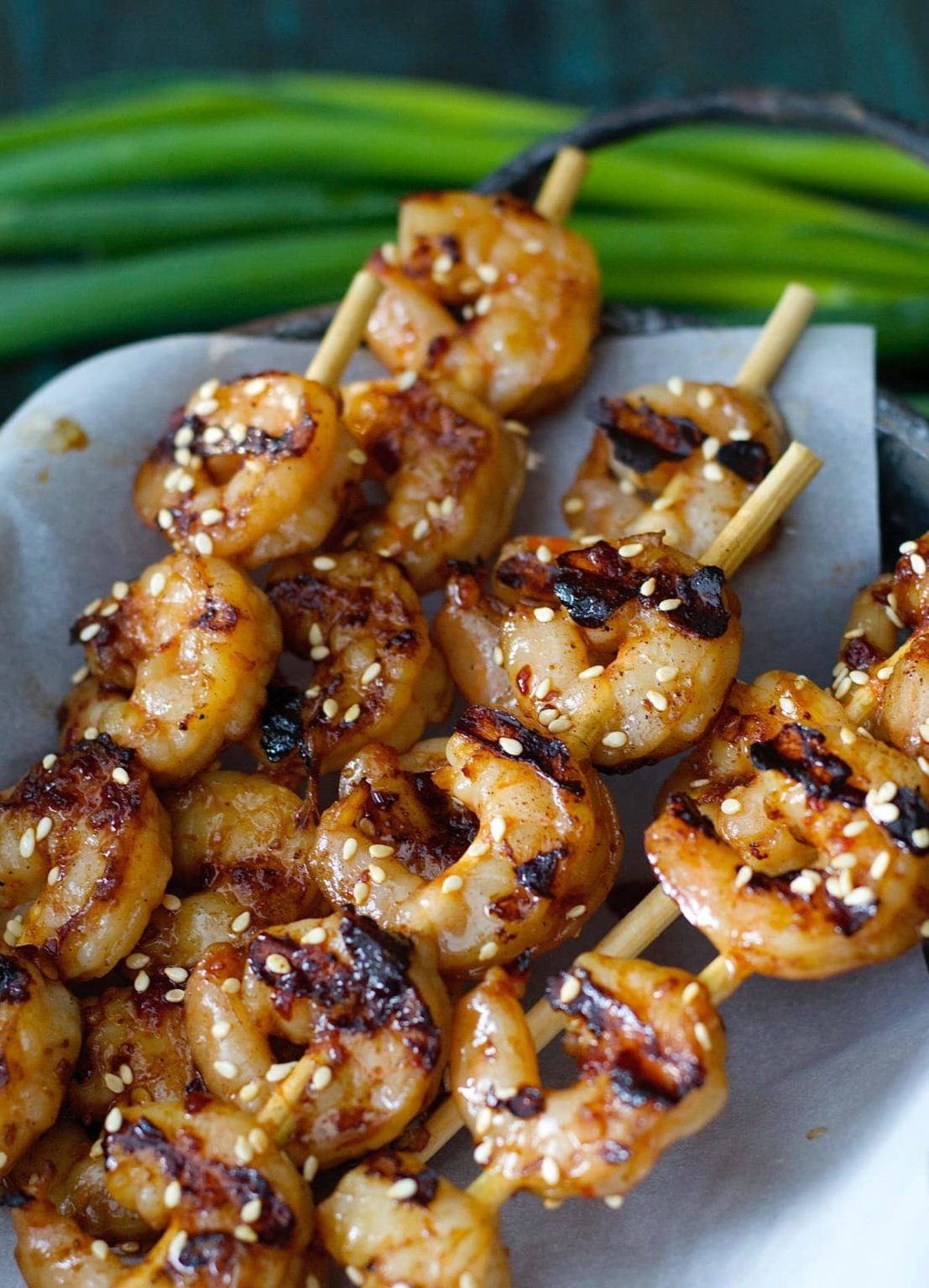 Grilled Sesame Shrimp Skewers Gf And Keto Maebells