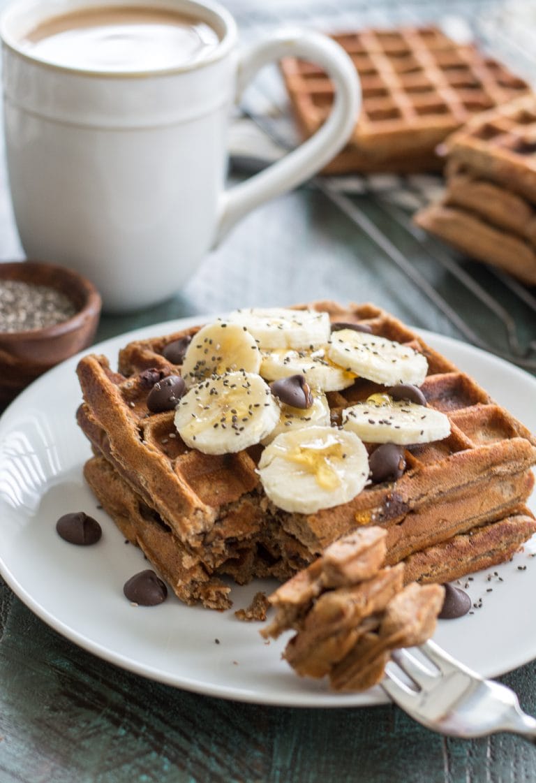 Flourless Peanut Butter Protein Waffles Maebells