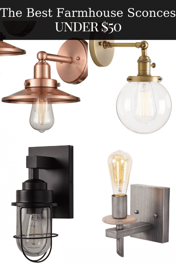 The Best Farmhouse Sconces Under $50 on Amazon - Maebells