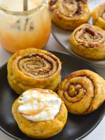 These amazing Keto Pumpkin Cinnamon Rolls are bursting with flavor and contain about 2 net carbs each!