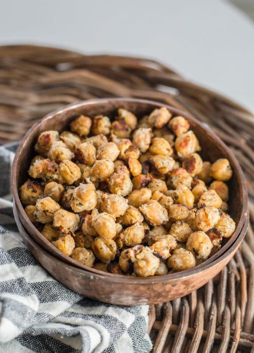 Oven Roasted Chickpeas Recipe (Ranch Flavored!) - Maebells