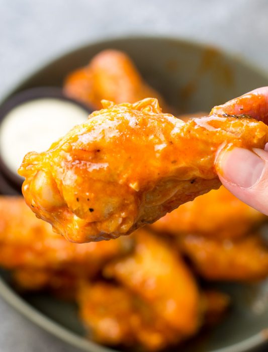 Air Fryer Buffalo Wings (low carb + keto) - Maebells