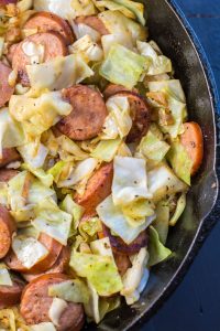 Keto Cabbage and Sausage Skillet (Quick & Easy!) - Maebells