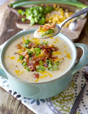 Cheesy Potato Soup (30 Minutes + One Pot) - Maebells