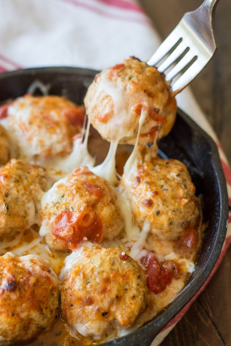 Pressure Cooker Mozzarella Stuffed Meatballs Recipe - Moscato Mom