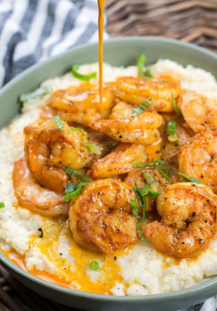 Keto Shrimp and Grits (under 5 net carbs) - Maebells