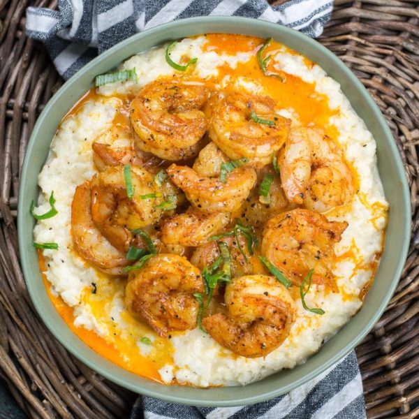 Keto Shrimp and Grits (under 5 net carbs) - Maebells