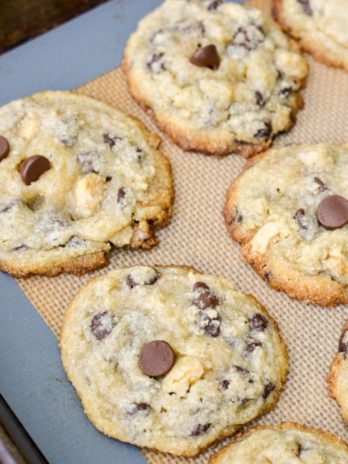 This is the perfect Keto Chocolate Chip Cookie recipe! These low carb cookies are packed with dark chocolate chips and pecans all for only about one net carb each!