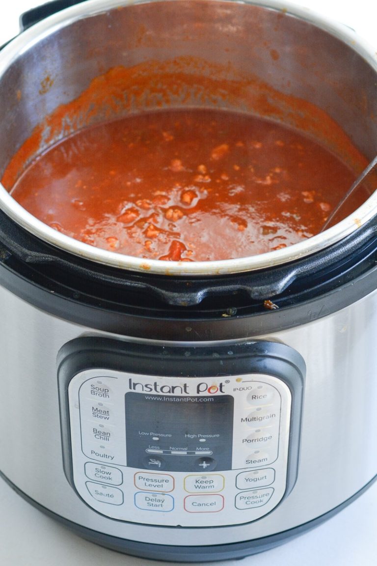 Instant Pot No Bean Chili Recipe Low Carb Maebells