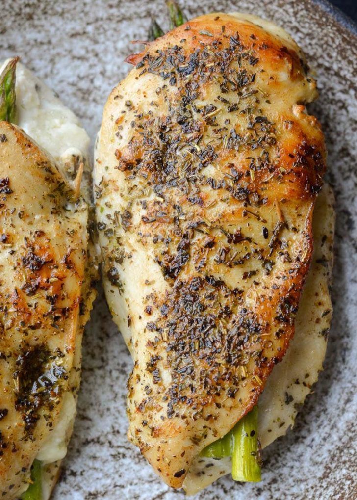 Asparagus Stuffed Chicken - Maebells