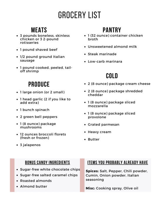 Easy Keto Meal Plan with Printable Shopping List (Week 30) - Maebells