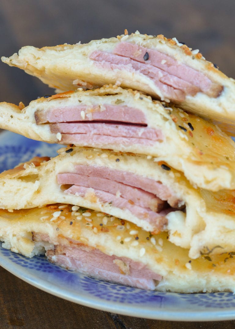 Ham and Cheese Calzone (keto + low carb) - Maebells