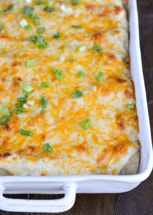 Keto Sour Cream Chicken Enchiladas - Maebells