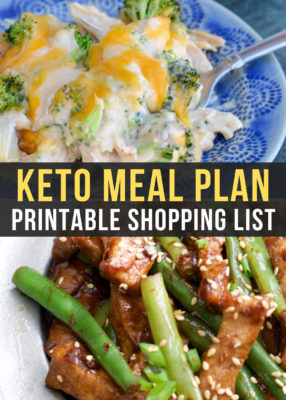 Easy Keto Meal Plan with Printable Shopping List (Week 39) - Maebells