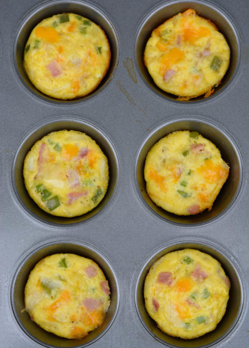 These Denver Omelet Egg Muffins are going to give you the energy you need to power through your day! Packed with protein and only 1 net carb each, these egg muffins are the perfect meal prep breakfast!