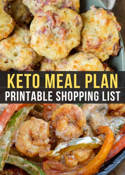 Easy Keto Meal Plan with Printable Shopping List (Week 41) - Maebells