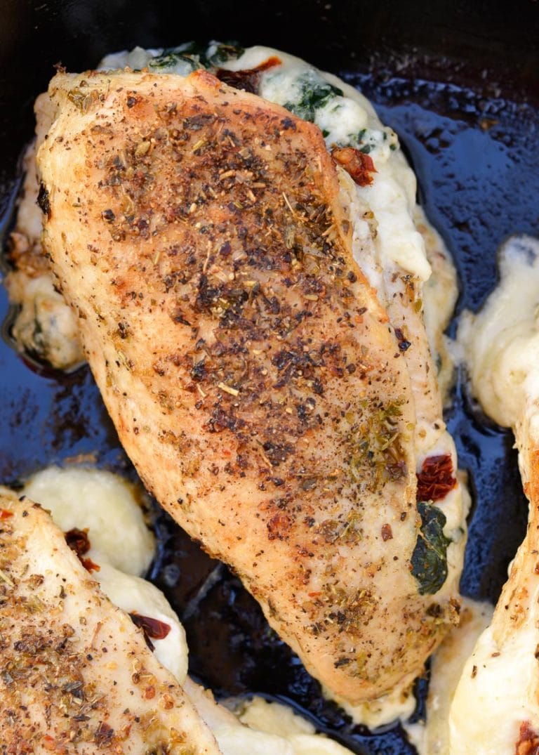 Spinach Stuffed Chicken - Maebells