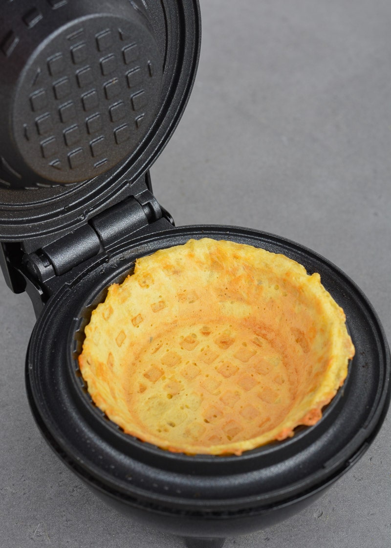 Dash Mini Waffle Bowl Maker for Breakfast Burrito Bowls 3 Ice