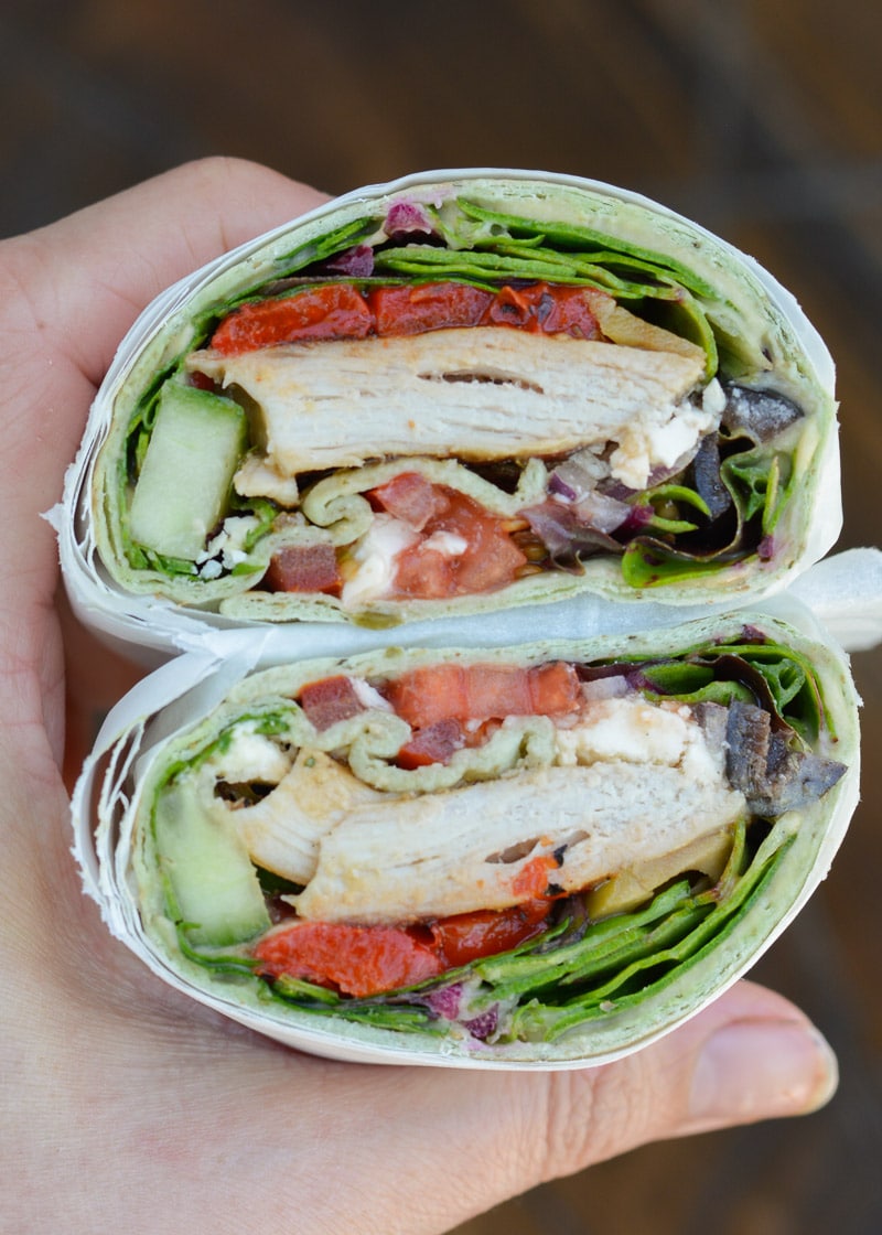 Low Calorie High Protein Chicken Wraps - Lose Weight By Eating