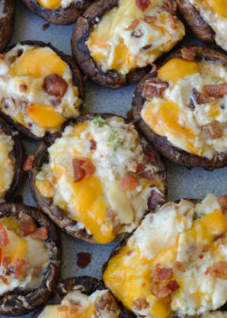 Crab and Bacon Stuffed Mushrooms (Low Carb, Keto) - Maebells