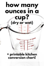 How Many Ounces in a Cup - Maebells