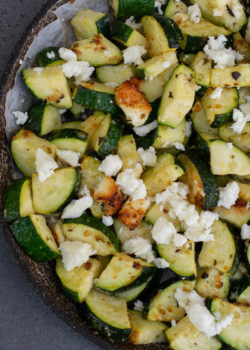 Air Fryer Zucchini with Feta - Maebells