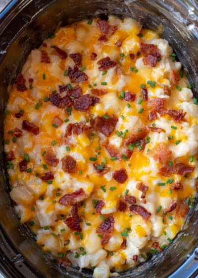 Crockpot Cheesy Potatoes - Maebells