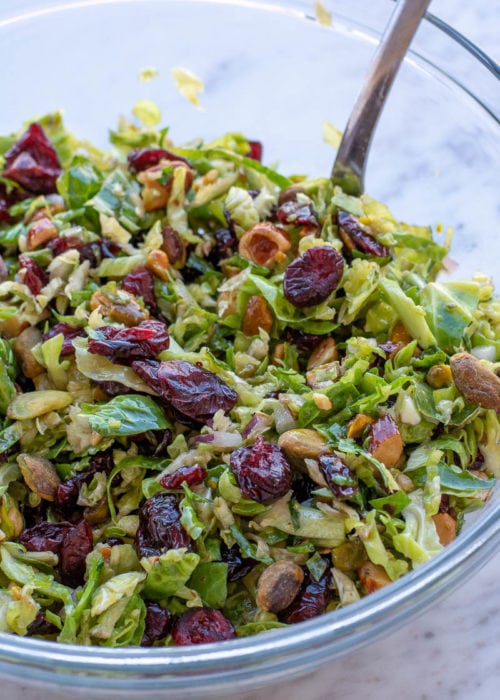 Shaved Brussels Sprouts Salad - Maebells