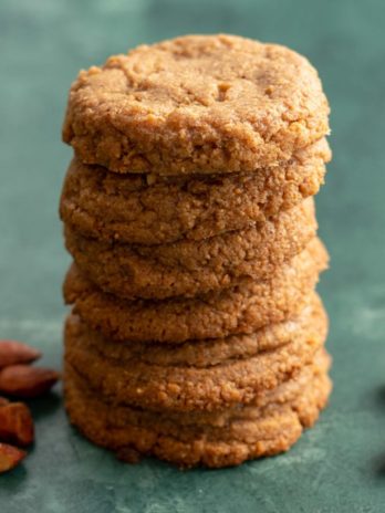 These flourless Almond Butter Cookies are soft and chewy on the inside and crispy around the edges! These easy almond cookies require just five basic ingredients!